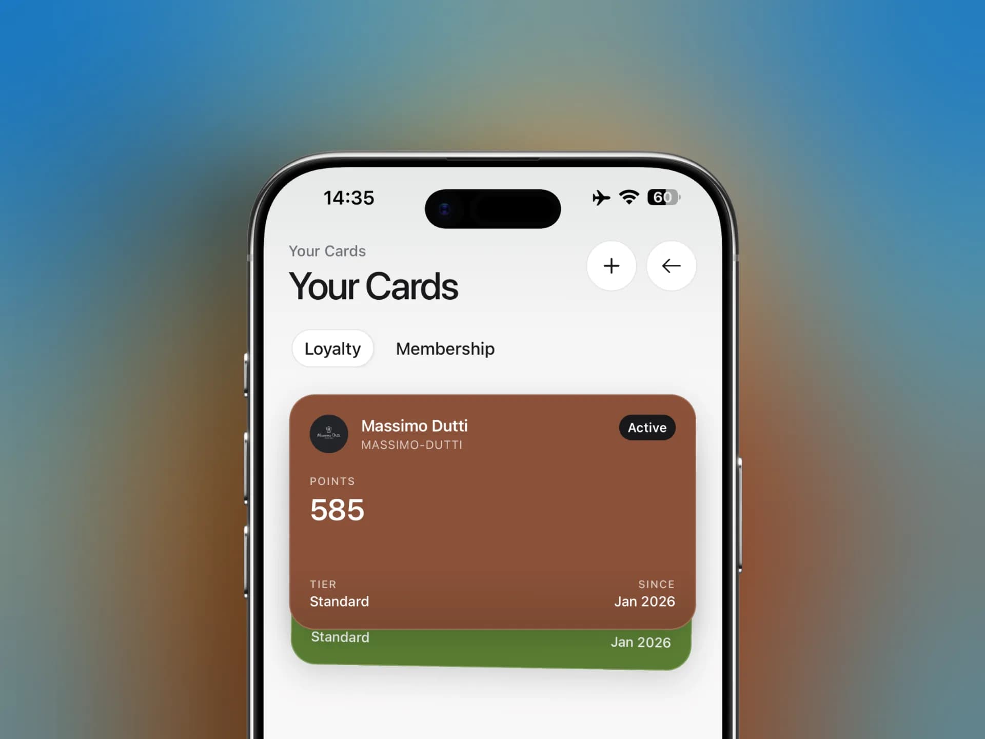 The loyalty section of the Fidelect dashboard